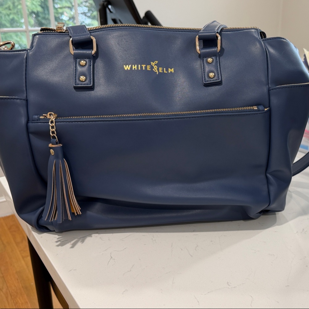 White Elm Gemini convertible backpack, navy blue